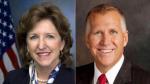 Kay Hagan and Thom Tillis