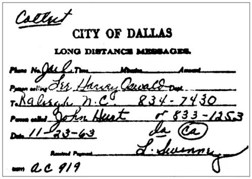 The Raleigh Call LD phone slip