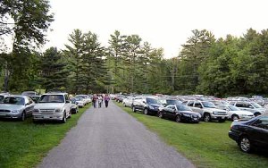 Tanglewood parking lot